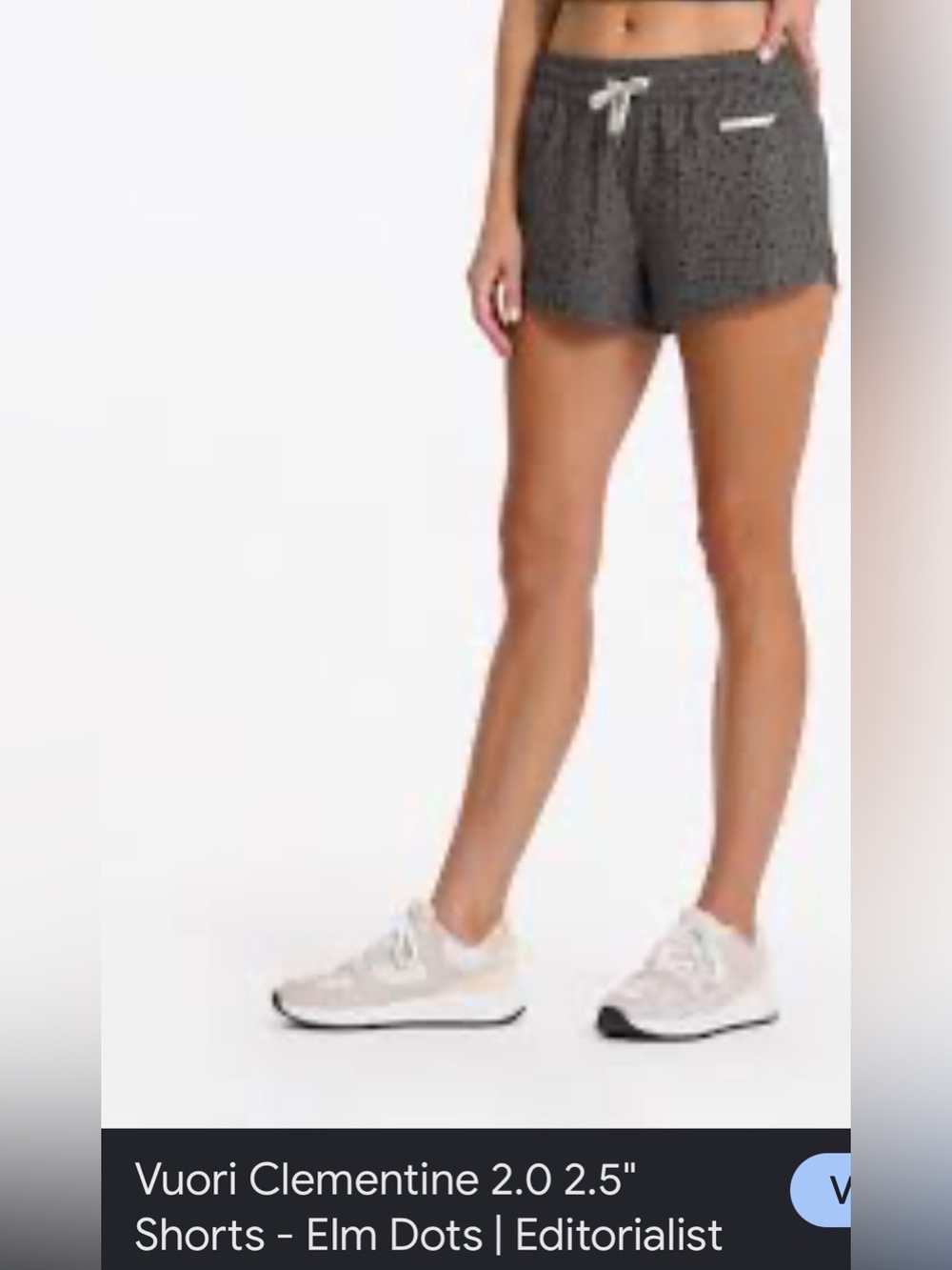 Vuori Women's Shorts in Black Elm Dot Print
